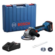 Шлифовальная машина Bosch GWS 18V-8 125мм, 18В, 1x4Ah, 0-11000об/мин, 1.6кг, кейс (0.601.9N9.021) Шлифовальная машина Bosch GWS 18V-8 125мм, 18В, 1x4Ah, 0-11000об/мин, 1.6кг, кейс (0.601.9N9.021)