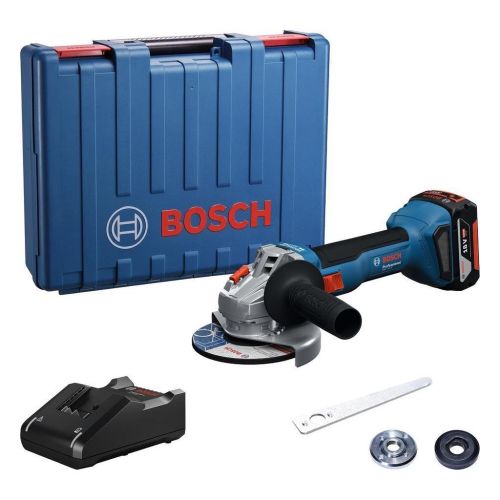 Шлифовальная машина Bosch GWS 18V-8 125мм, 18В, 1x4Ah, 0-11000об/мин, 1.6кг, кейс (0.601.9N9.021)