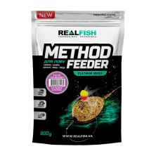 Прикормка Real Fish_ТОВ Method Feeder Кальмар-Журавлина 0.8kg (809.00.12)