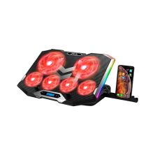 Подставка для ноутбука IceCoorel 10-17, 4*100mm 1400 RPM + 4*70mm 2500 RPM, 2*USB, 410x296x40mm, Red (K9)