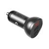 Зарядное устройство Baseus Digital Display Dual USB 4.8A Car Charger 24W+Three Primary Colors 3-in-1 Cable 1.2m (TZCCBX-0G) - Изображение 1