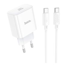 Зарядное устройство HOCO C76A Pro Majestic USB-C PD30W + cable USB-C to USB-C White (6942007616324)