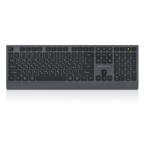 Клавіатура REAL-EL RK-715W Wireless/Bluetooth Black/Gray (EL123100051)