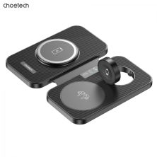 Зарядний пристрій Choetech Wireless magnetic 3-in-1 15W black (T616-F) Зарядний пристрій Choetech Wireless magnetic 3-in-1 15W black (T616-F)