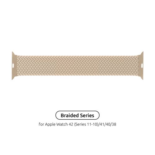Ремешок для смарт-часов Armorstandart Braided Solo Loop для Apple Watch 42 (Series 11-10)/41/40/38 Beige Size 4 (132 mm) (ARM64892)
