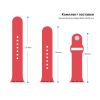 Ремешок для смарт-часов Armorstandart Sport Band (3 Straps) для Apple Watch 42 (Series 11-10)/41/40/38 Raspberry Red (ARM51943) - Изображение 1