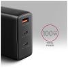 Зарядное устройство AXAGON 1xUSB + 2xUSB-C 100W QC4+ PD3.0 PPS black (ACU-DPQ100) - Изображение 2