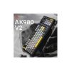 Клавиатура Ajazz AK980 V2 Maillard Switch Wireless/Bluetooth/USB UA Black/Grey/Yellow (AK980-V2-M-BGY) - Изображение 1