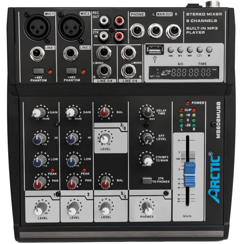 Микшерный пульт Arctic Audio MS602M USB