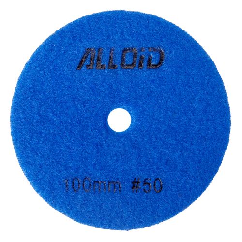 Круг зачистний Alloid Pro, алмазний, шліфувальний, на липучці, HEXAGON, 100мм, зерно 50 (DD-63385)