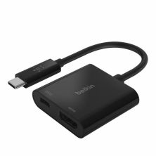 Переходник USB-C - HDMI 60W PD, black Belkin (AVC002BTBK)