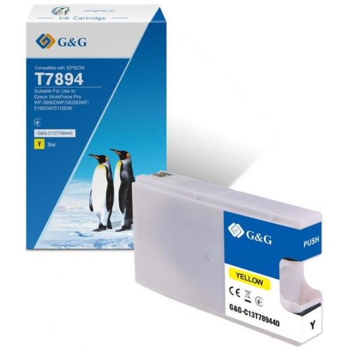 Картридж G&G Epson WF-5110/WF-5620 yellow XXL 4K (G&G-C13T789440)