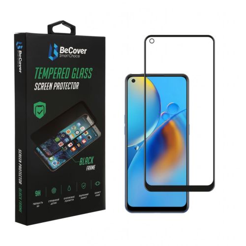 Стекло защитное BeCover Oppo A74 4G Black (706656)