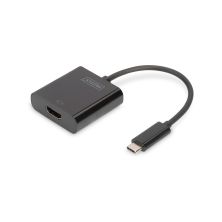 Перехідник USB-C to HDMI UHD 4K, M/F, 0.15 m Digitus (DA-70852)