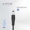 Кабель питания USB to DC 5.5х2.5mm 9V 1A ACCLAB (1283126565113) - Изображение 2