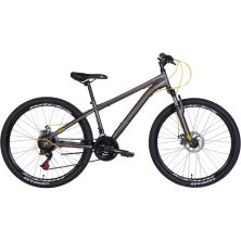 Велосипед Discovery 26 Rider AM DD рама-13 2022 Dark Grey/Yellow (OPS-DIS-26-521)