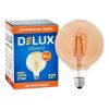 Лампочка Delux Globe G125 8Вт E27 2700К amber filament (90016726) - Изображение 2