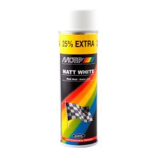 Аэрозольная краска для автомобиля Motip Акриловая белая матовая 500мл (04002IG)