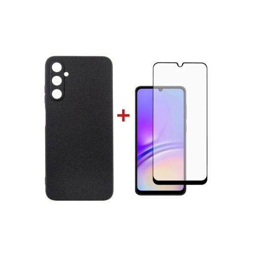 Чехол для мобильного телефона Dengos Kit for Samsung Galaxy A05s (A057) case + glass (Black) (DG-KM-09)