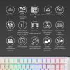 Клавиатура Ducky One 3 TKL Cherry MX Blue RGB UA USB White (DKON2187ST-CUAPXPWWWSC1) - Изображение 3