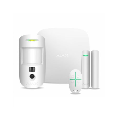 Комплект охранной сигнализации Ajax StarterKit Cam HDR white