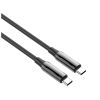 Дата кабель USB-C to USB-C 1.0m (PVC+Aluminum Alloy) (PD Fast Charging 240W) 5А black ColorWay (CW-CBPDCC069-BK) - Зображення 3