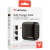 Зарядное устройство Verbatim MiniGaN 100 W 4 ports (3xUSB-C/1xUSB-A) (32231) - Изображение 3