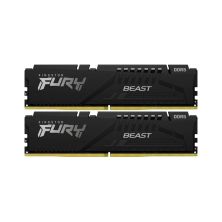 Модуль памяти для компьютера DDR5 64GB (2x32GB) 5600 MHz Fury Beast Black Kingston Fury (ex.HyperX) (KF556C36BBE2K2-64)