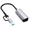 Адаптер USB-C + USB A to RJ45 Ethernet 1000Mbps ColorWay (CW-AD-CRG) - Зображення 3