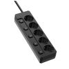 Мережевий фільтр живлення ColorWay CW-PSEA55SBK 5 розеток5м (CW-PSEA55SBK) - Зображення 1