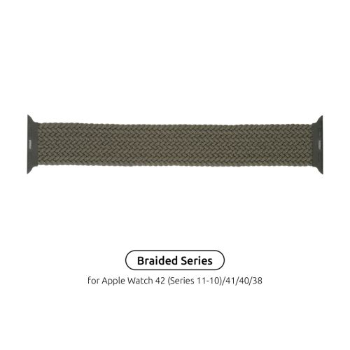 Ремешок для смарт-часов Armorstandart Braided Solo Loop для Apple Watch 42 (Series 11-10)/41/40/38 Inverness Green Size 6 (144 mm) (ARM58065)
