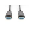 Кабель мультимедийный HDMI M to HDMI M 15m 4K AOC hybrid-fiber black Digitus (AK-330125-150-S) - Изображение 1