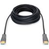 Кабель мультимедийный HDMI M to HDMI M 15m 4K AOC hybrid-fiber black Digitus (AK-330125-150-S) - Изображение 2