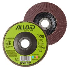 Круг зачистной Alloid торцевой, лепестковый, 125мм, зерно 220, T27 (FD-125220)